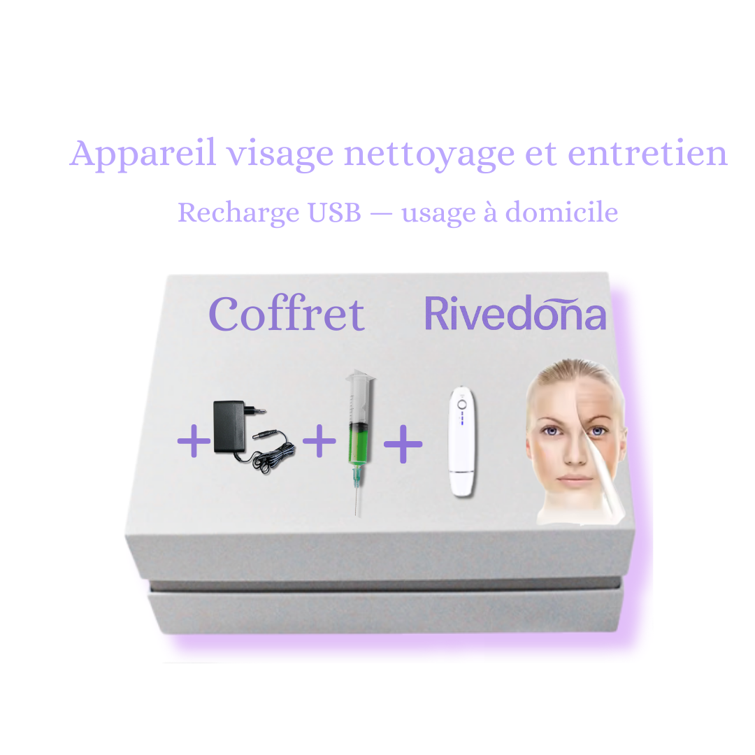 Coffret appareil visage nettoyage et entretien de la peau recharge USB- usage à domicile