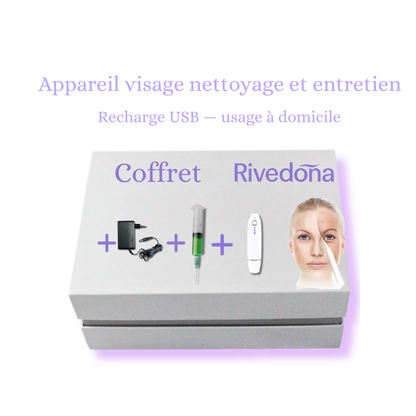 Coffret appareil visage nettoyage et entretien de la peau recharge USB- usage à domicile