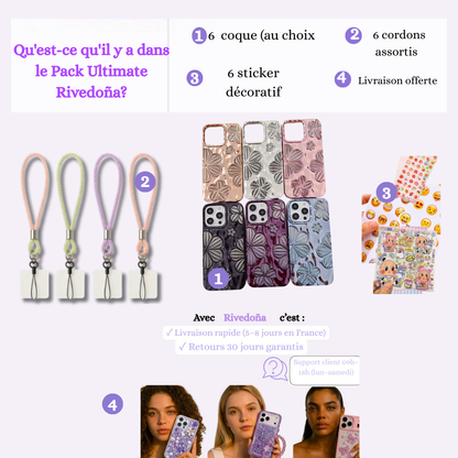 Coque iPhone bouquet floral chic - Rivedoña