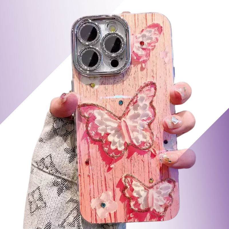 Coque iPhone fleurs 3D pastel - Rivedoña
