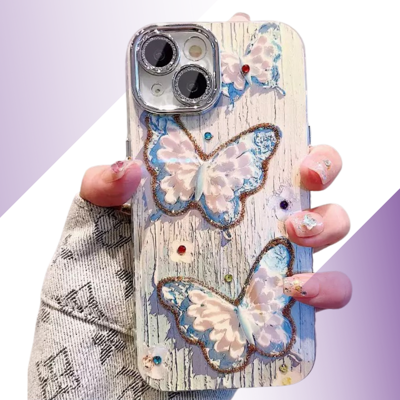 Coque iPhone fleurs 3D pastel - Rivedoña
