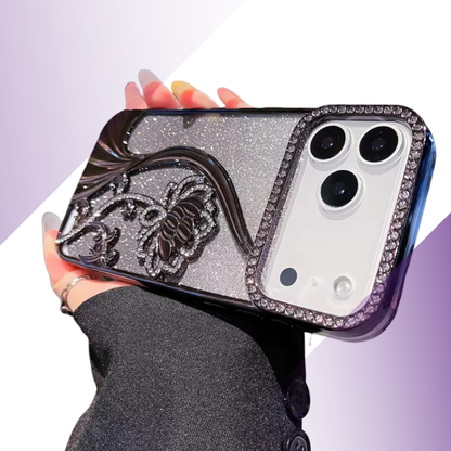 Coque iPhone fleur doré glamour - Rivedoña