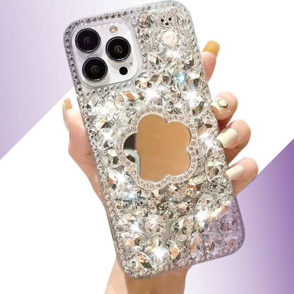 Coque iPhone cœur miroir étoilé - Rivedoña