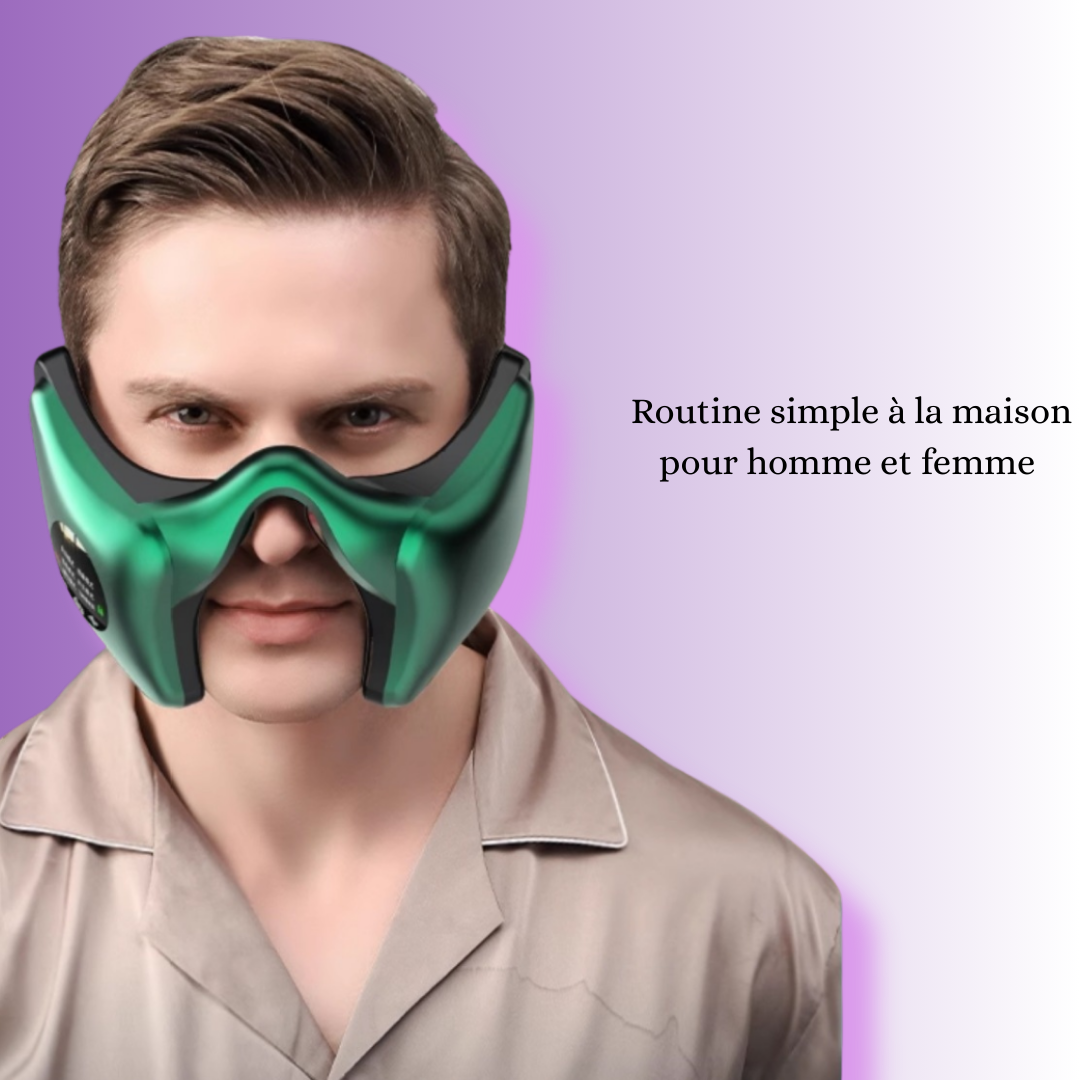 Utilisation du masque Rivedoña à la maison, modèle homme


