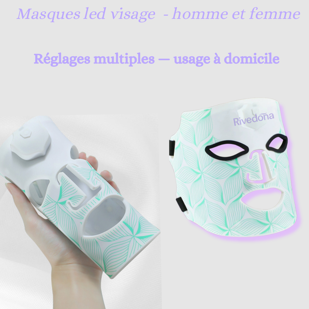différentes positions de masque où on peut voir le titre et le Différentes positions de masque où on peut voir le titre et le nom du produit